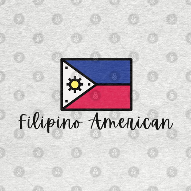 FilAm Statement Pinoy Pride Flag Filipino American by CatheBelan